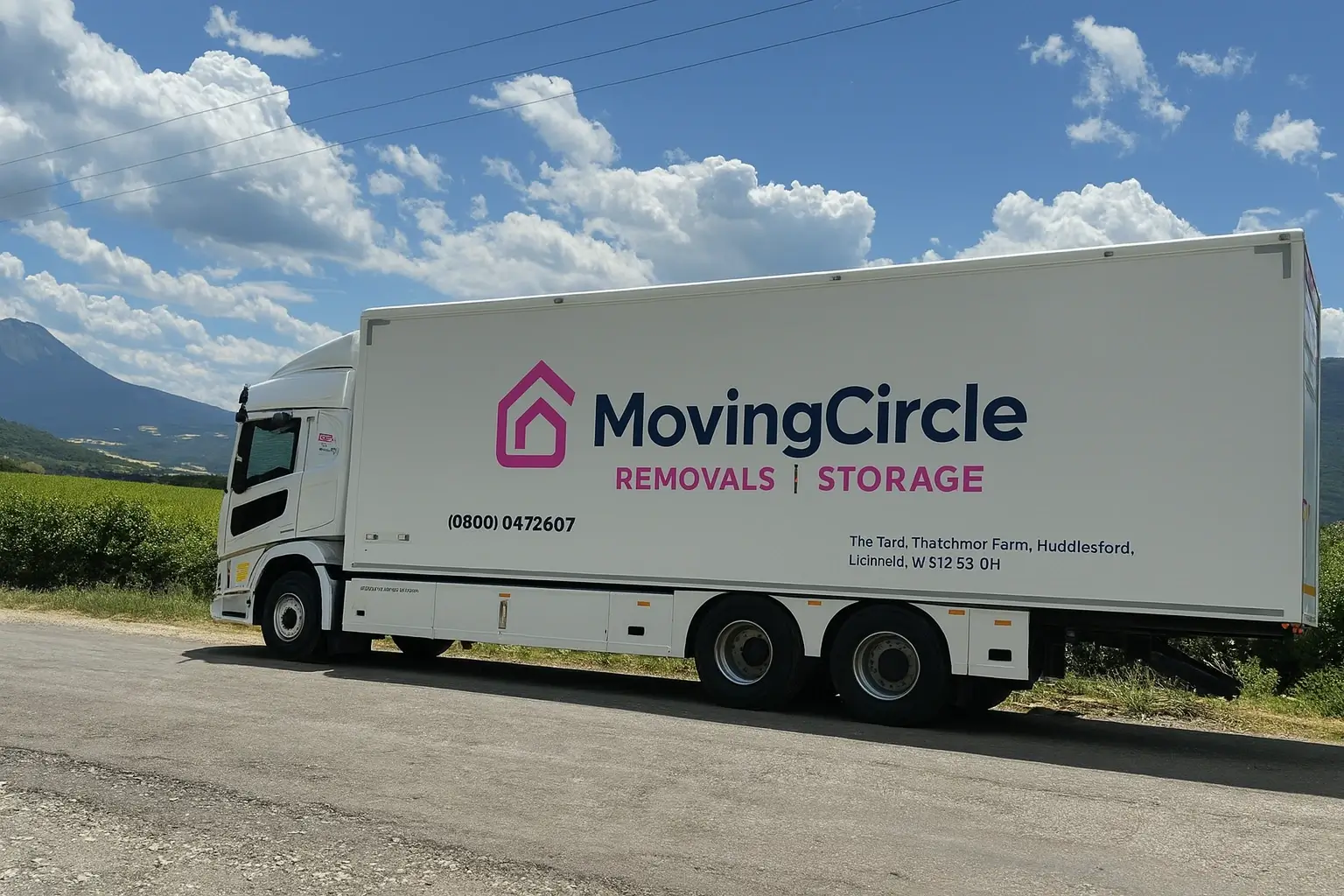 Moving circle removals lorry 3